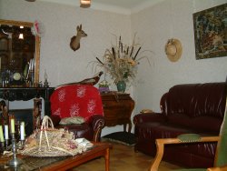 salon détente de la chambre d'hôtes Le Cros chambres hotes le cros en haute-loire, 43, proche des gorges de l'Allier, la Margeride, le mont Mouchet
